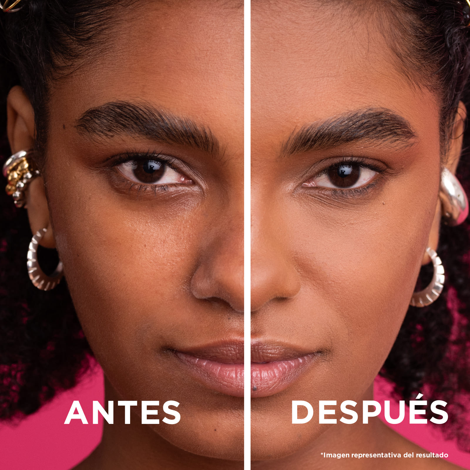 polvo compacto maybelline base polvo resist antes despues